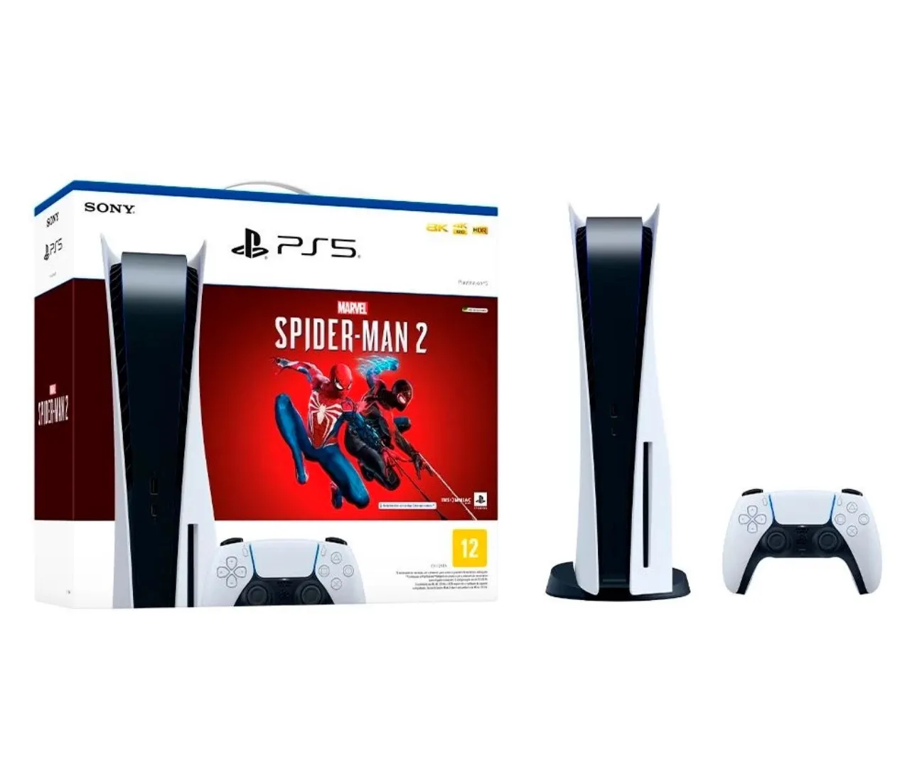 Console Sony Playstation 5 Standard Edition + Jogo Marvel'S Spider Man 2 Ps5